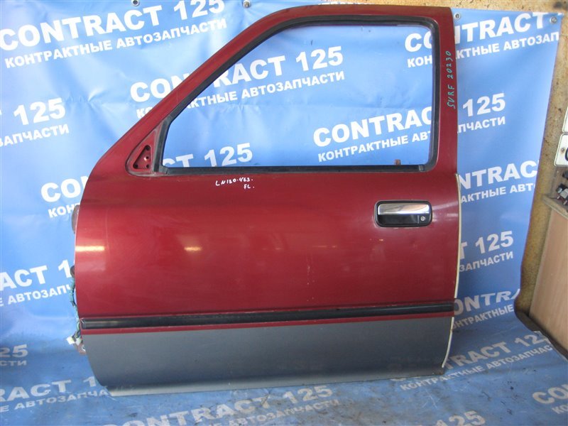Дверь TOYOTA HILUX SURF LN130W 2L-TE 1991 передняя левая (б/у)