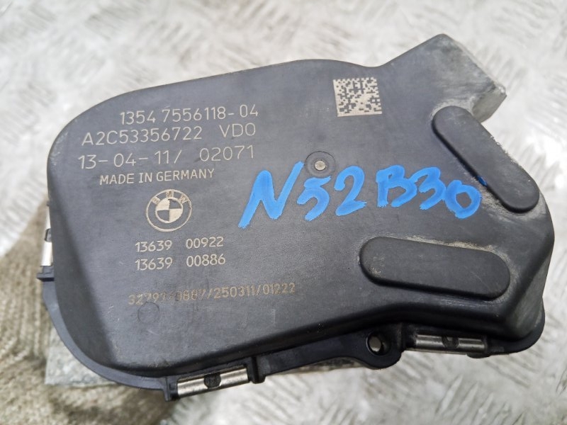 Заслонка дроссельная 3-Series E90 N52B30