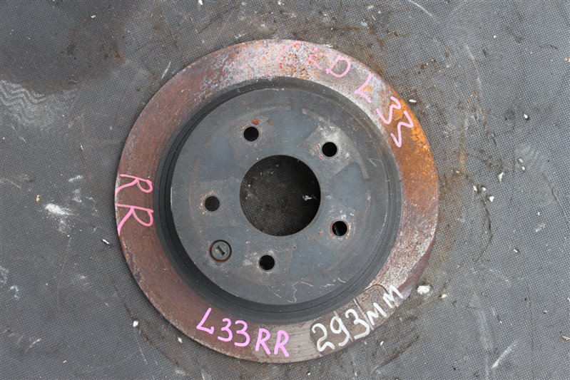 Тормозной диск Nissan Teana L33 QR25DE задний правый (б/у)