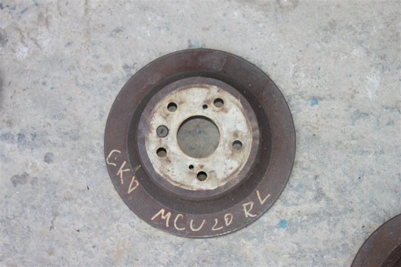 Тормозной диск Toyota Kluger MCU20 1MZ-FE задний левый (б/у)