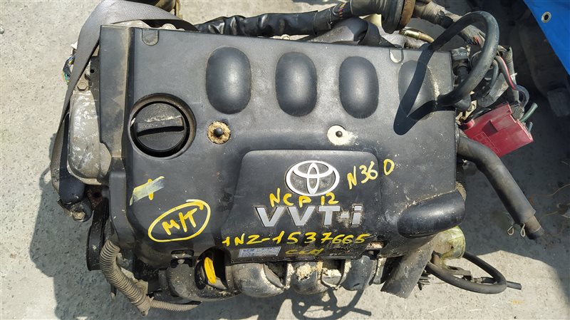 Двигатель Toyota Platz NCP12 1NZ-FE 1537665 (б/у)