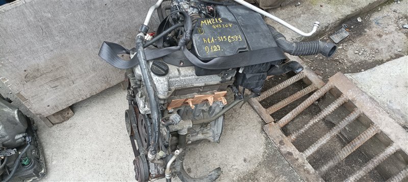 Двигатель SUZUKI WAGON R MH21S K6A 3156399 (б/у)