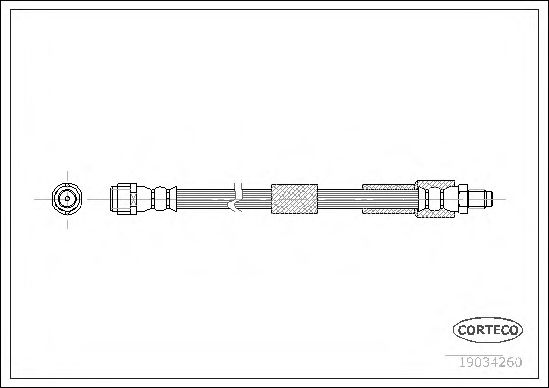 Шланг тормозной Mercedes-Benz Cls-Class C219 передний