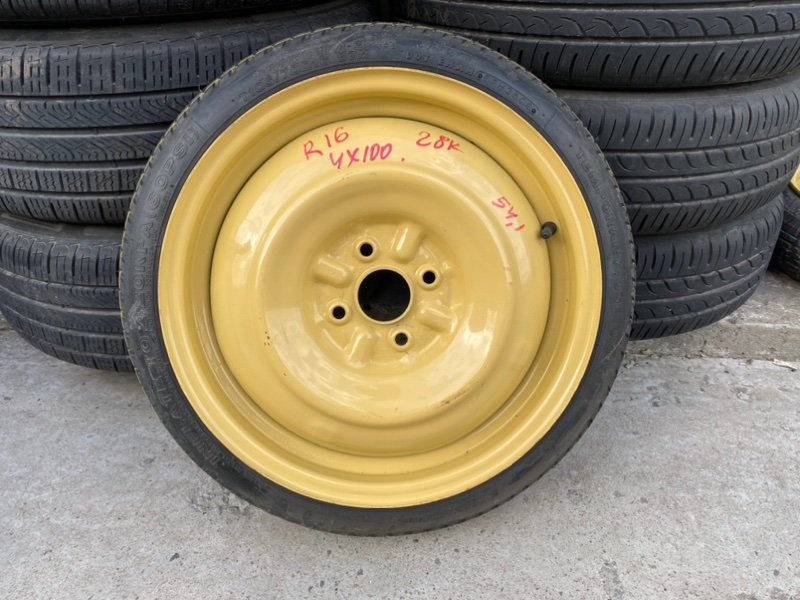 Запасное колесо (банан, докатка) r16, 4*100 Toyota Aqua NHP10 (б/у)