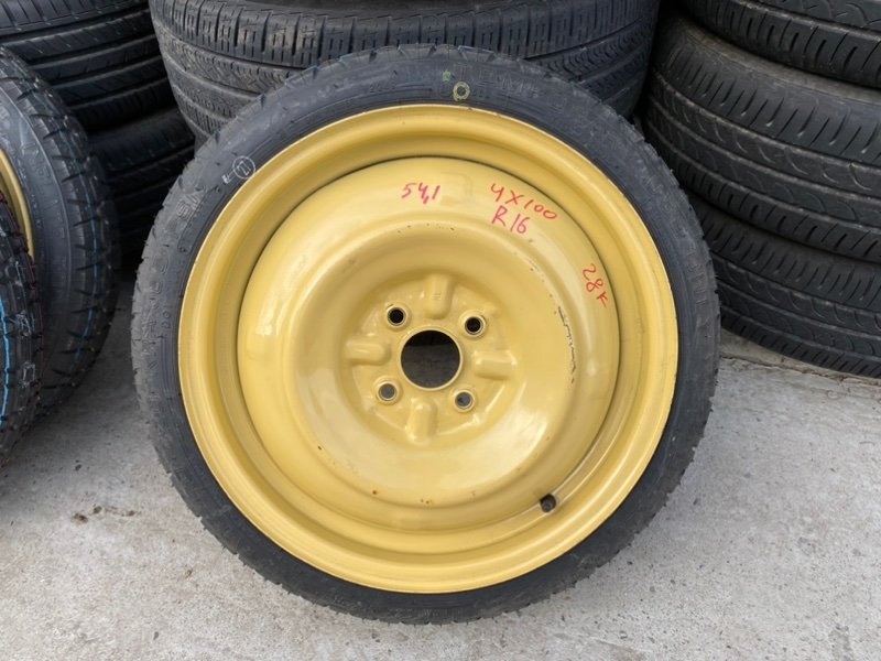 Запасное колесо (банан, докатка) r16, 4*100 Toyota Aqua NHP10 (б/у)