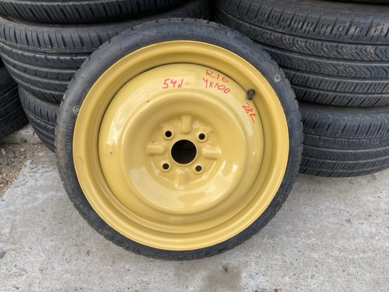 Запасное колесо (банан, докатка) r16, 4*100 Toyota Aqua NHP10 (б/у)