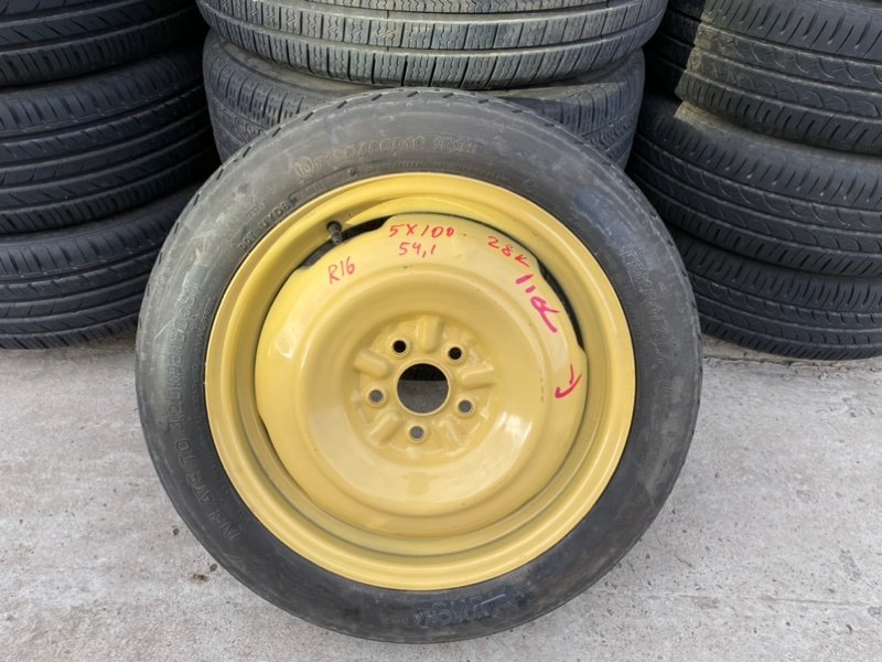 Запасное колесо (банан, докатка) r16, 5*100 Toyota Prius ZVW30 (б/у)