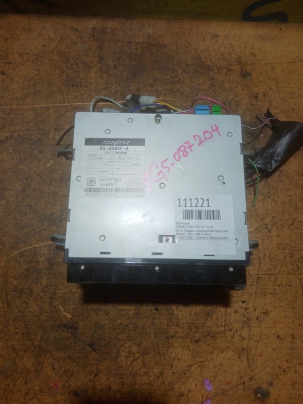 Запчасть магнитола SUBARU FORESTER SG5 EJ205 контрактная Магнитола SUBARU FORESTER SG5 EJ205 контрактная