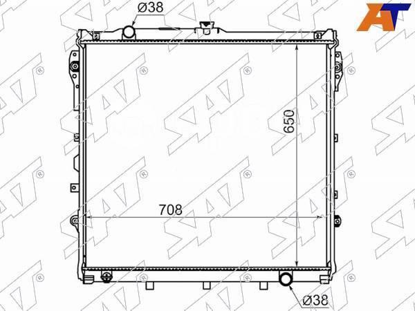 Радиатор ДВС TUNDRA 2007-2022 UCK60 1URFE Радиатор ДВС TUNDRA 2007-2022 UCK60 1URFE