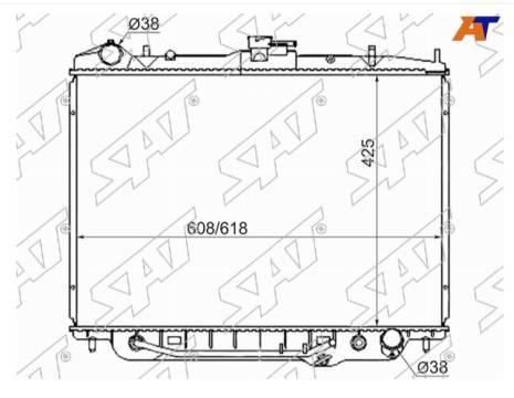 Радиатор ДВС PASSPORT 1998-2002 UBS25 6VD1 Радиатор ДВС PASSPORT 1998-2002 UBS25 6VD1