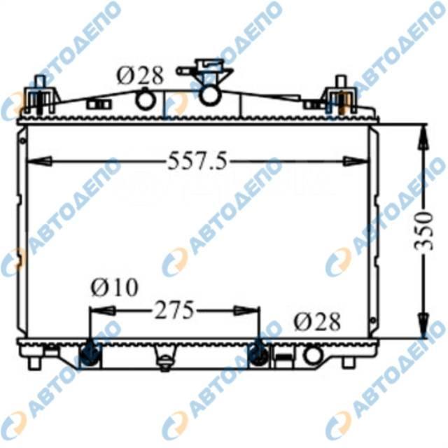 Радиатор ДВС DEMIO 2002-2015 DE3AS ZJVE
