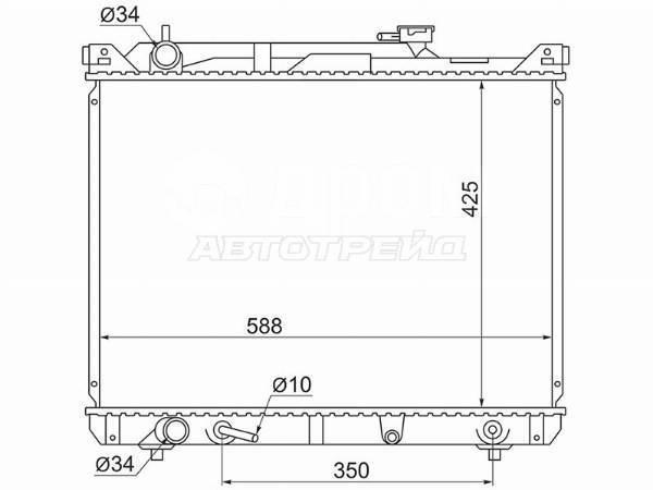 Радиатор ДВС SUZUKI GRAND VITARA 1997-2006 TX92W H27A новая