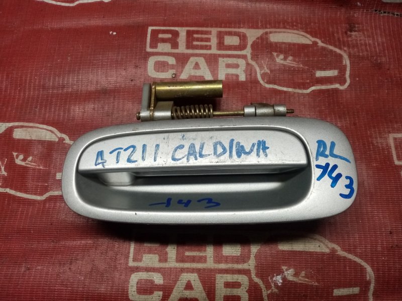 Ручка двери внешняя Toyota Caldina AT211 задняя левая (б/у)