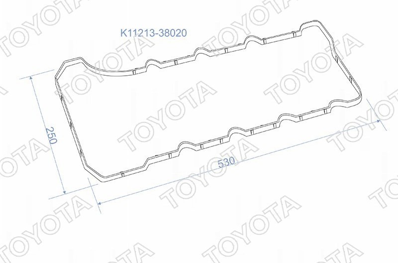 Прокладка клапаной крышки Lexus LX570 3UR-FE