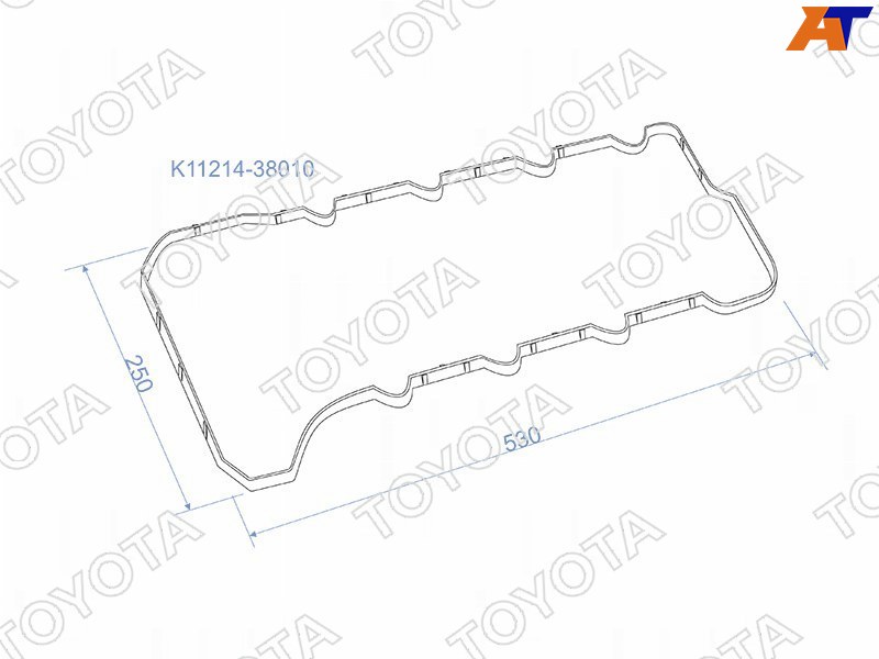 Прокладка клапаной крышки Lexus LX570 3UR-FE