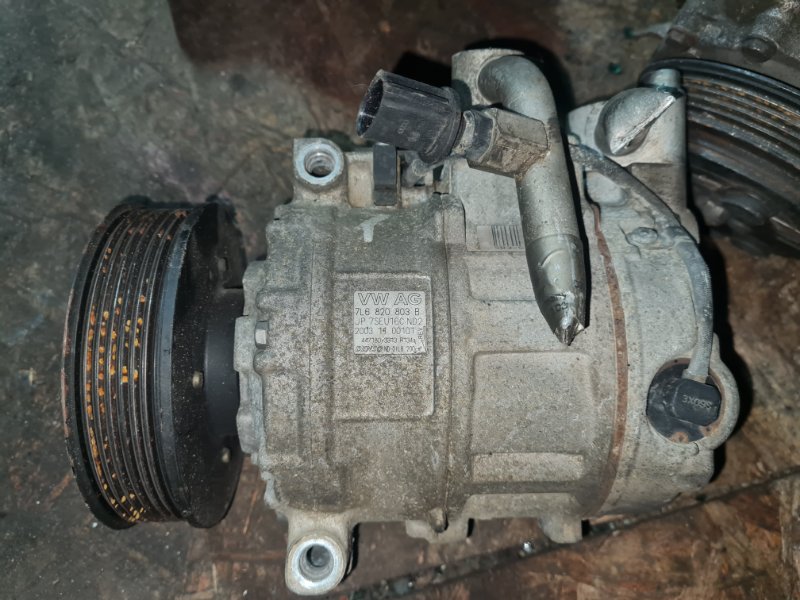 Компрессор кондиционера Volkswagen Touareg 7L6 AXQ 2005 (б/у)