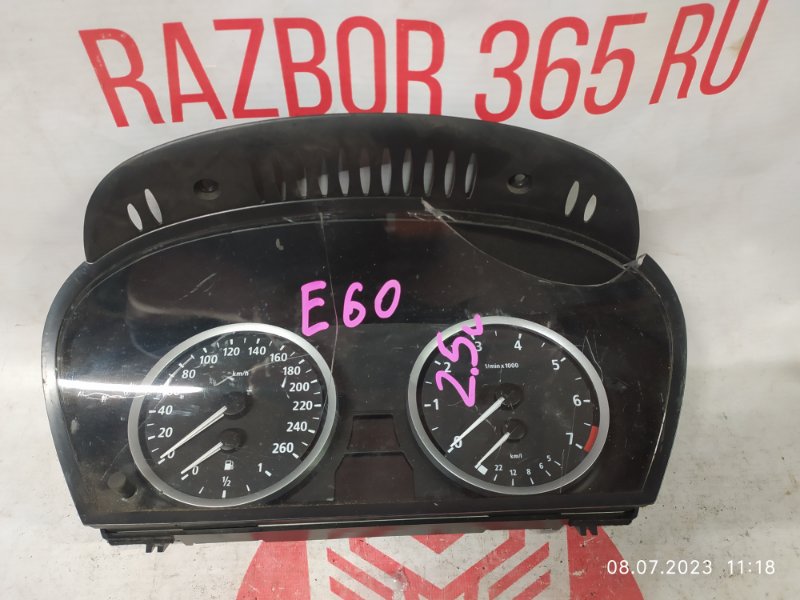 ЩИТОК ПРИБОРОВ НА ЗАПЧАСТИ BMW 5 E60 M54B25 2004 (б/у)