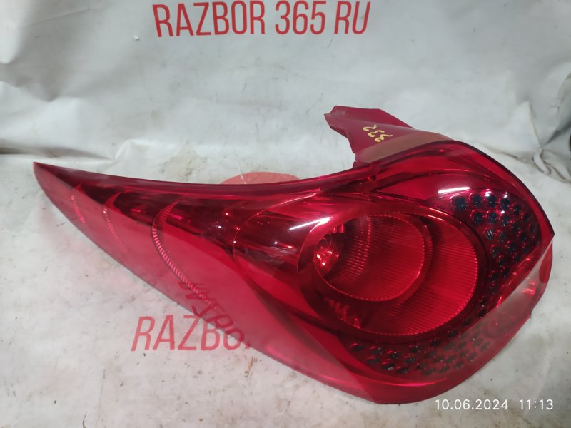 Фонарь Peugeot 207 WK 5F01 EP6CD EUR 5 120Л.С. 2011 задн. лев. (б/у)