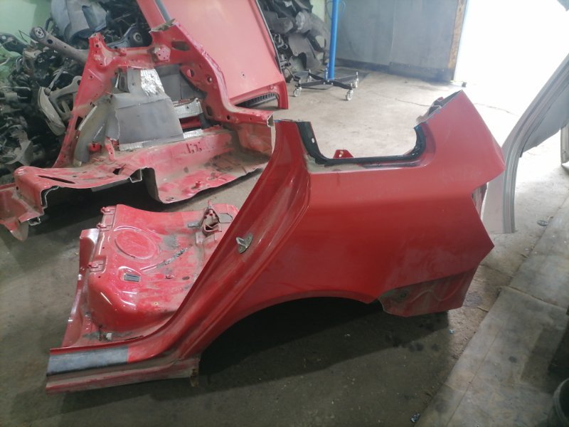 Крыло Skoda Fabia 5J2 BZG 2008 заднее левое (б/у)