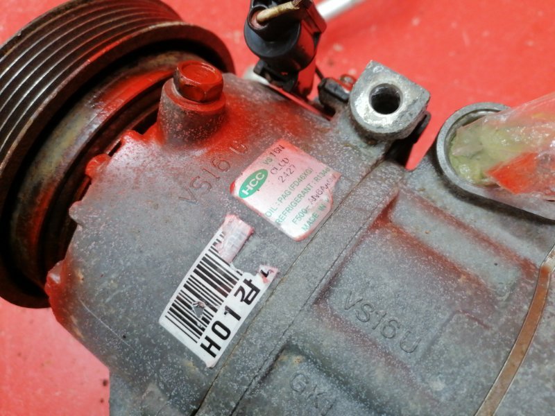 Компрессор кондиционера Kia Ceed ED G4FC 2008 (б/у) Компрессор кондиционера Kia Ceed ED G4FC 2008 (б/у)