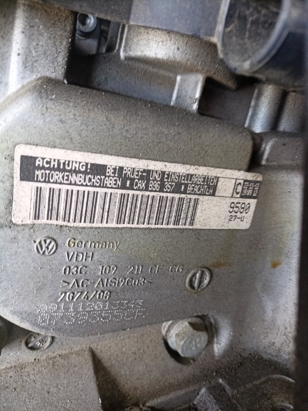 Двигатель в сборе Passat 2011-2015 B7 CAXA