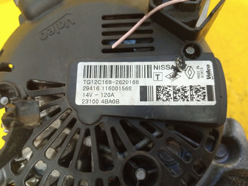 Генератор Koleos 2016-2019 2TR707 Генератор Koleos 2016-2019 2TR707