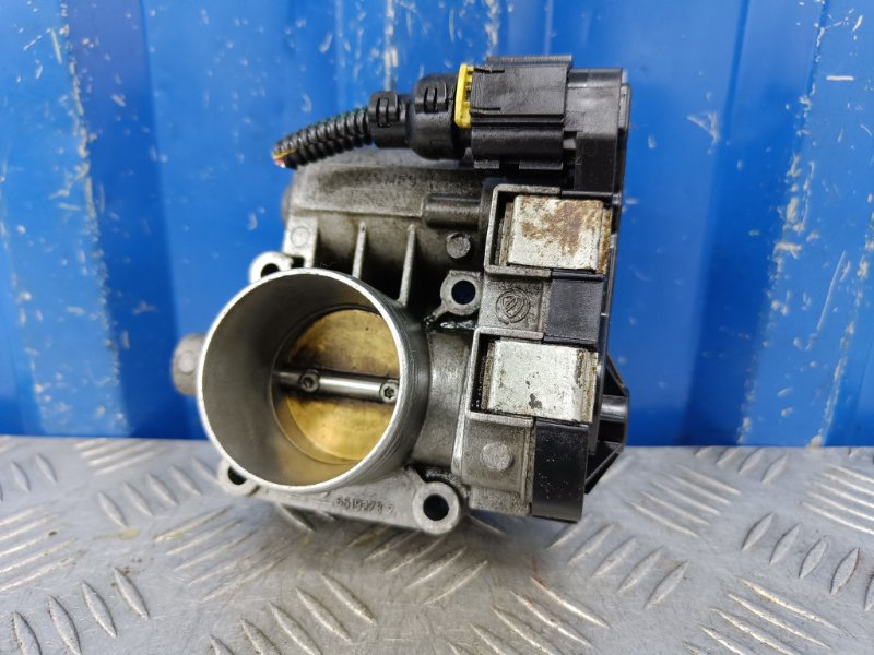 Заслонка дроссельная Fiat Punto 2007 199 1.4 350A1000 77363793 Б/У