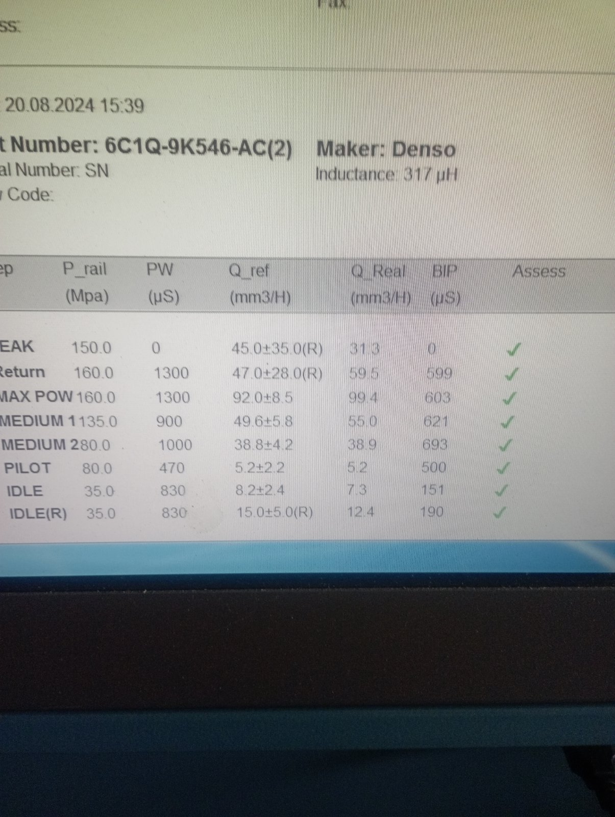 Форсунка DENSO Transit 2006 V184 FXFA Duratorq 2.4