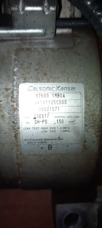 Компрессор кондиционера qx50 2010 J50 VQ25HR