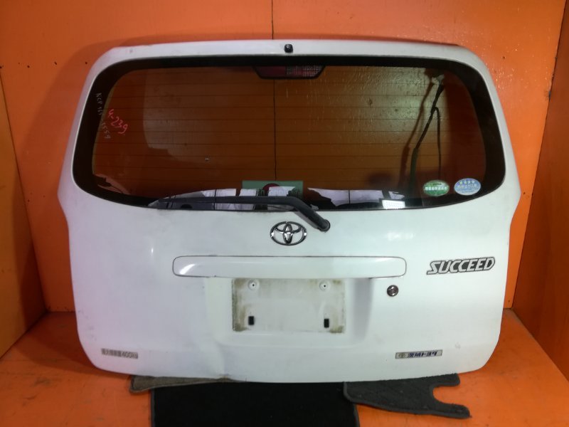 Дверь 5-я TOYOTA SUCCEED NCP165 1NZ-FE 2015 (б/у)