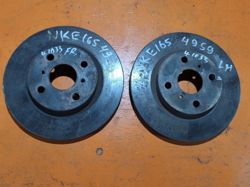 Диск тормозной TOYOTA COROLLA FIELDER NKE165 1NZ-FXE 2014 передний (б/у)