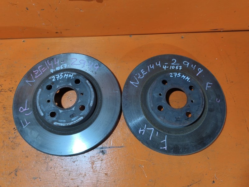 Диск тормозной TOYOTA COROLLA AXIO NZE144 1NZ-FE 2008 передний (б/у)