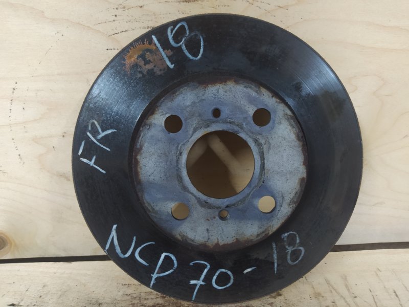 Диск тормозной Toyota Will Cypha NCP70 2NZ-FE 2003 передний (б/у)