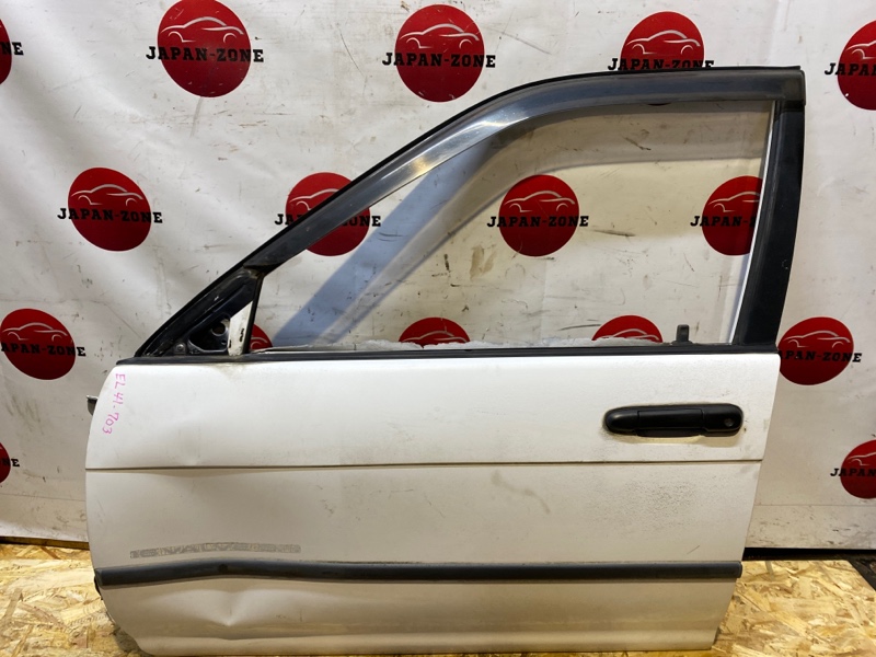 Дверь боковая Toyota Corsa EL41 4E-FE 1991 передняя левая (б/у)