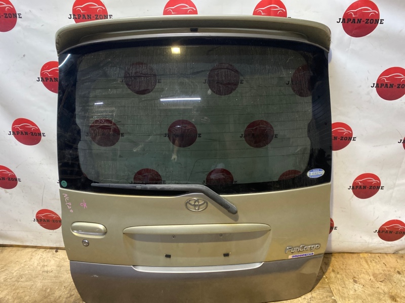 Дверь задняя багажника Toyota Funcargo NCP20 2NZ-FE 2002 (б/у)