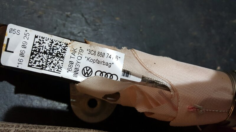 Подушка безопасности Airbag левая Passat CC 2010 2.0 TFSI