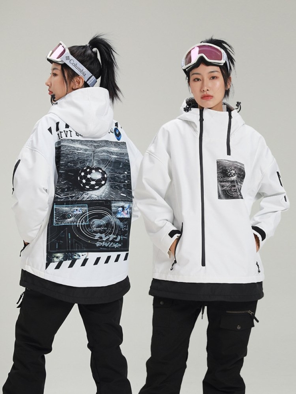 Анорак сноубордический женский БЕЛЫЙ M Анорак сноубордический женский БЕЛЫЙ M