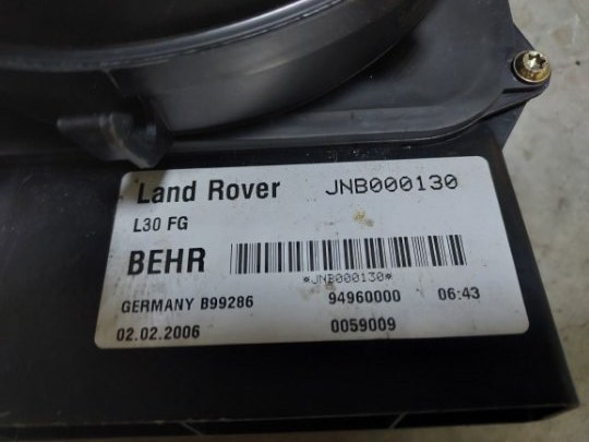 Мотор печки задний RANGE ROVER 2003 4.4 бензин