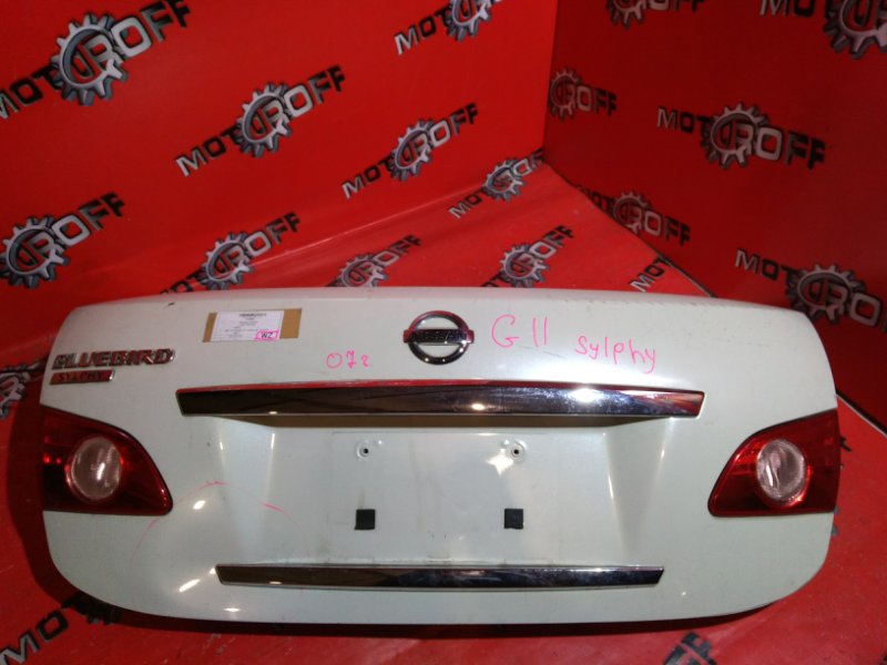 Крышка багажника Nissan Bluebird Sylphy G11 HR15DE 2005 задняя (б/у)