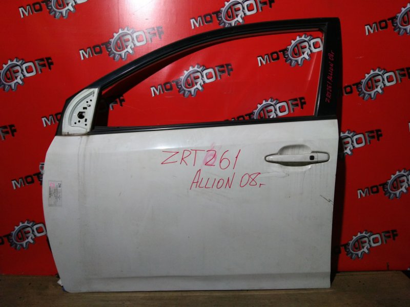 Дверь боковая Toyota Allion ZRT261 1NZ-FE 2007 передняя левая (б/у)