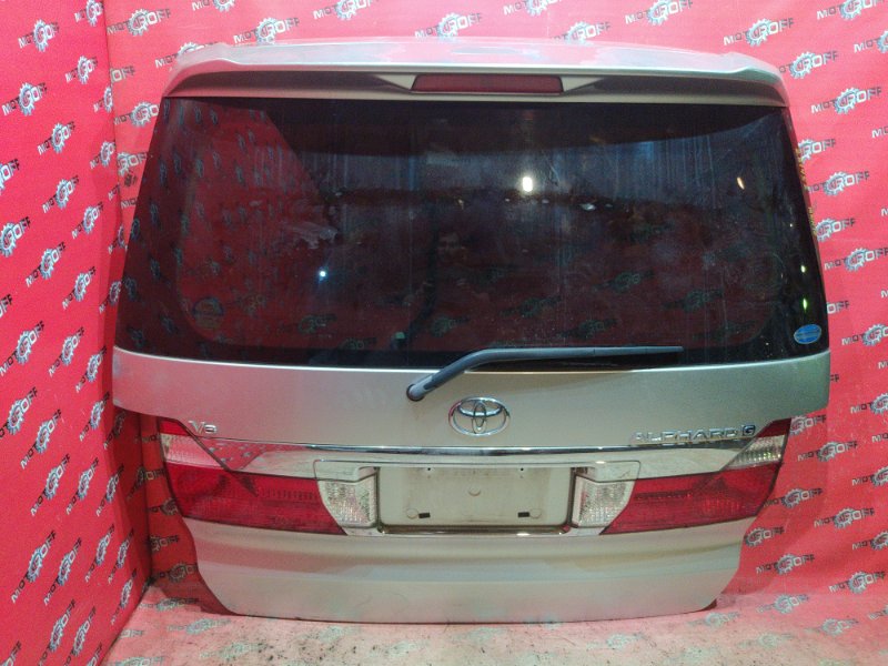 Дверь задняя багажника Toyota Alphard ANH10W 2AZ-FE 2002 задняя (б/у)