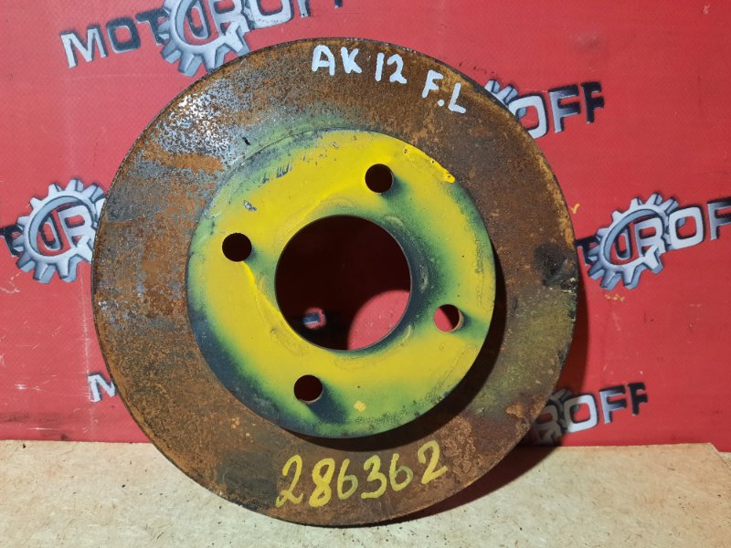 Диск тормозной Nissan March AK12 CR12DE 2002 передний (б/у)