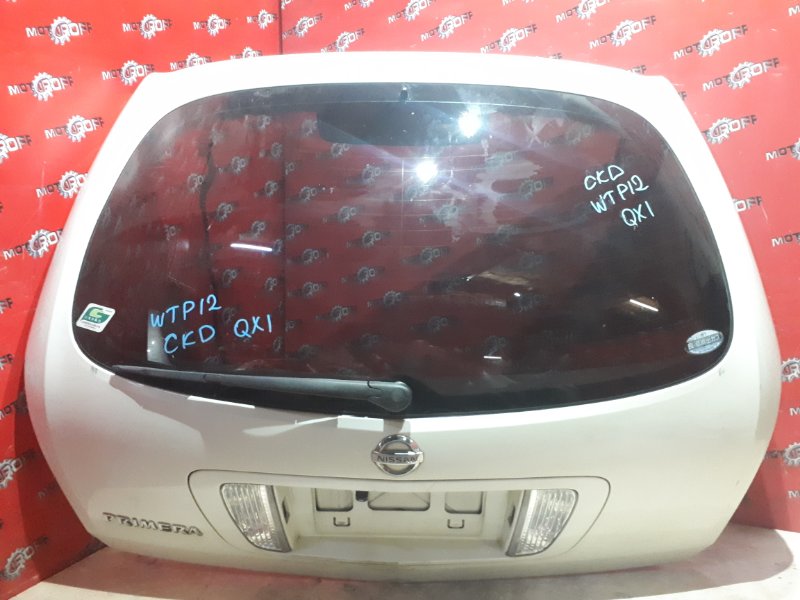 Дверь задняя багажника Nissan Primera WTP12 QR20DE 2001 задняя (б/у)