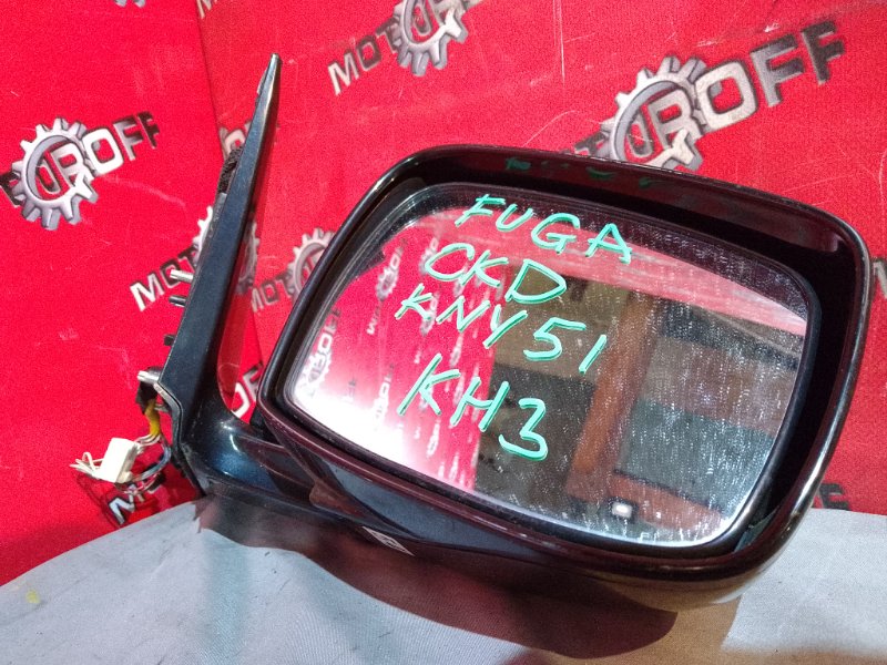 Зеркало боковое Nissan Fuga KNY51 VQ37VHR 2009 переднее правое (б/у)