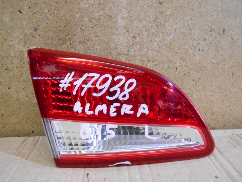Фонарь левый - вставка в дверь / крышку багажника Nissan Almera (2012-2019)