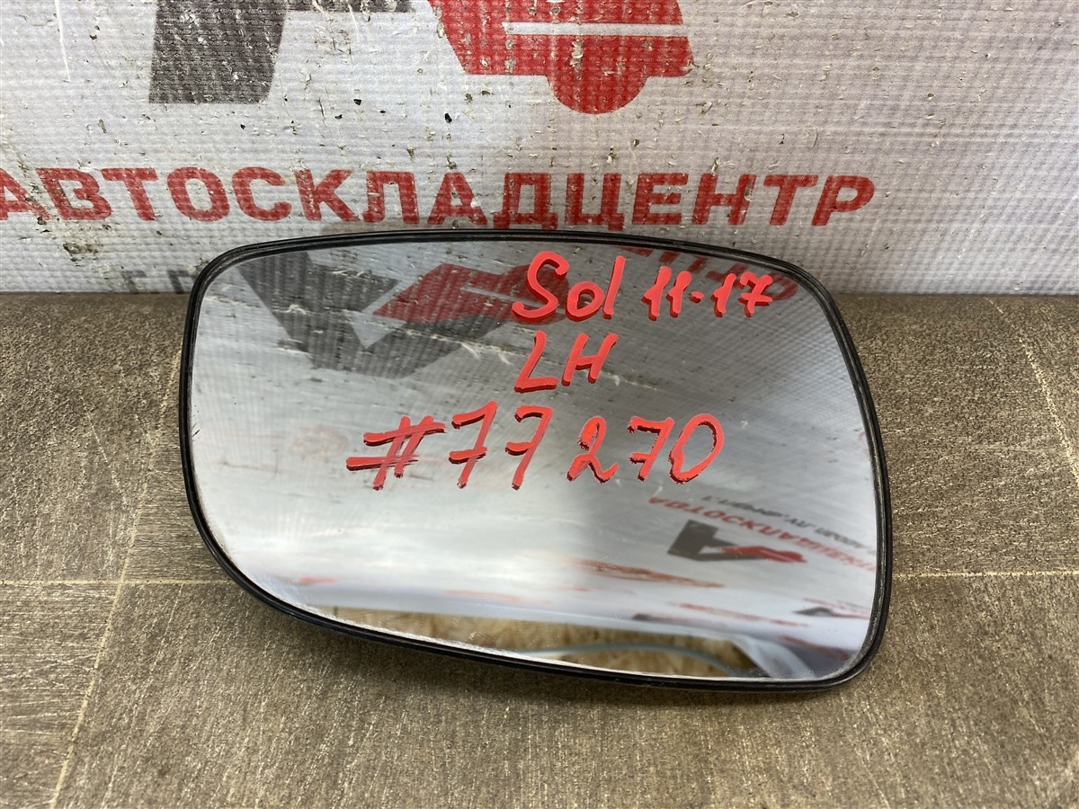 Зеркало левое - зеркальный элемент Hyundai Solaris (2017-Н.в.)