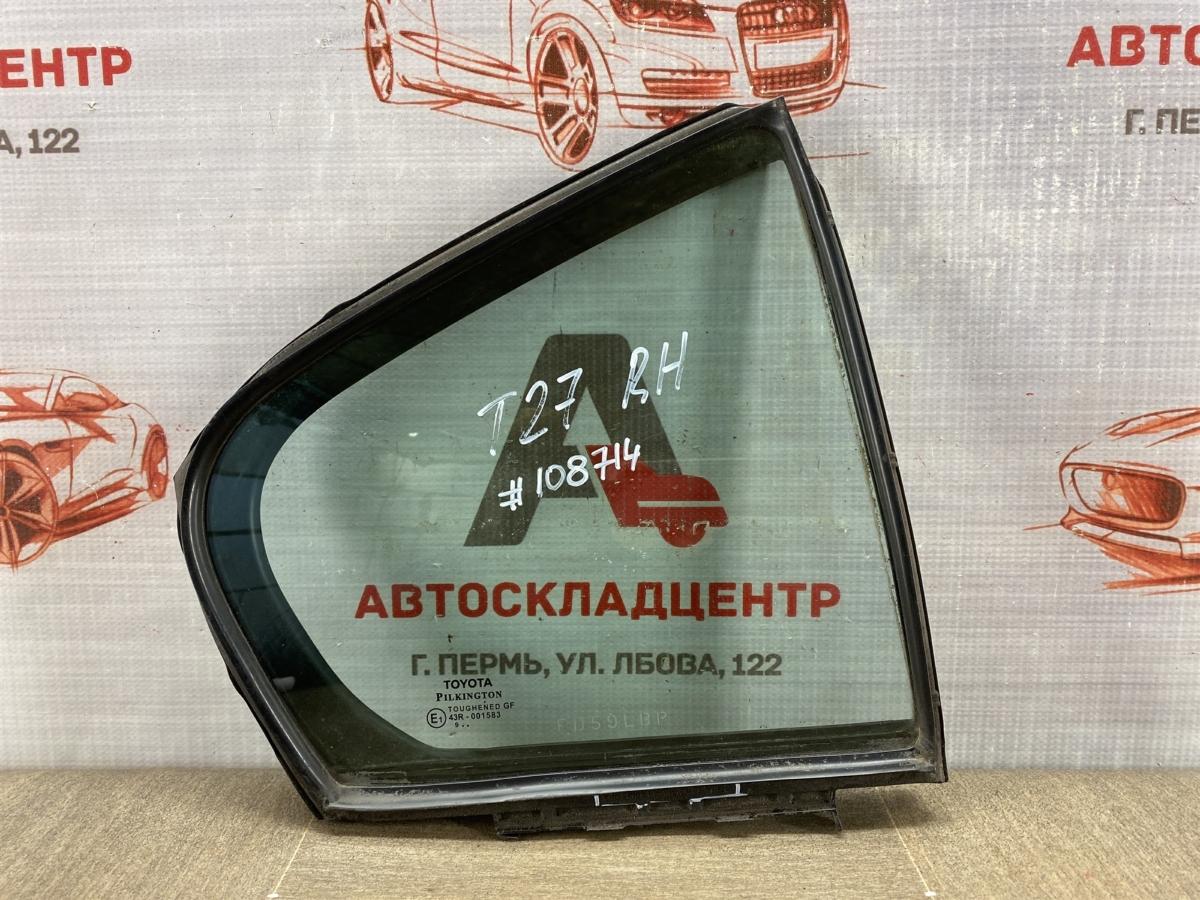 Стекло двери задней правой Toyota Avensis (T27_) 2008-2012