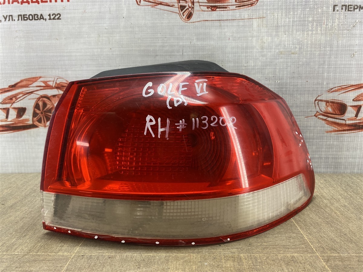Фонарь правый VOLKSWAGEN GOLF (Mk6) 2008-2013 (б/у)