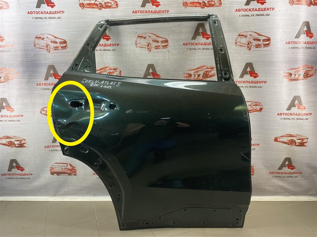 Дверь задняя правая GEELY ATLAS (2023-н.в.) (б/у)