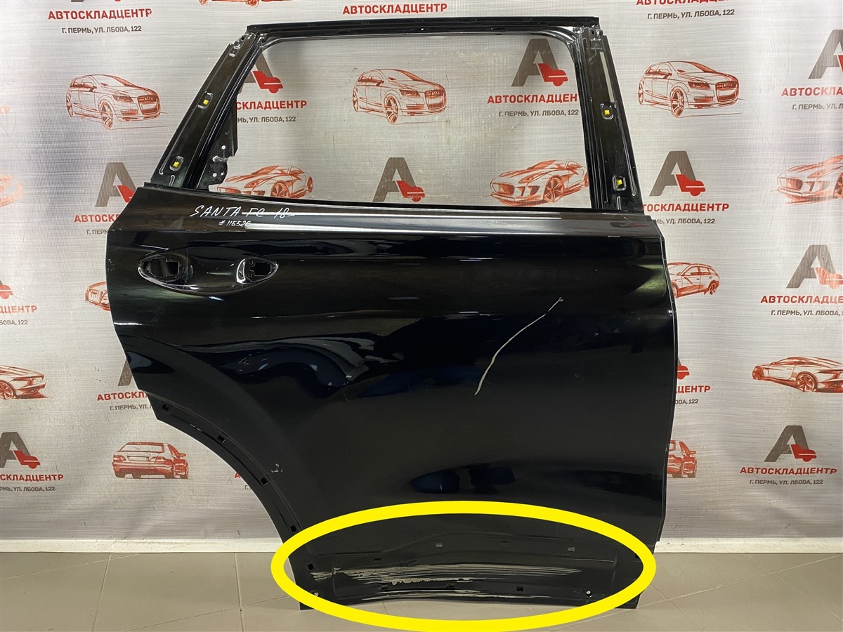 Дверь задняя правая HYUNDAI SANTA-FE (2018-н.в.) (б/у)